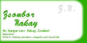 zsombor makay business card